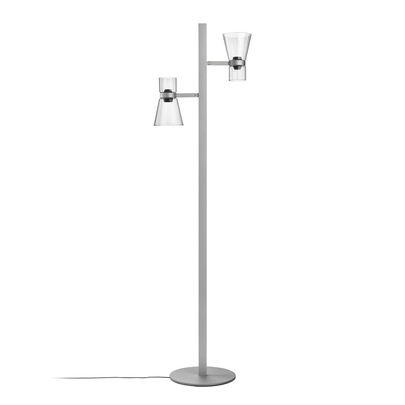 Flos - Nocturne Stehlampe | F2 Kegel / silber