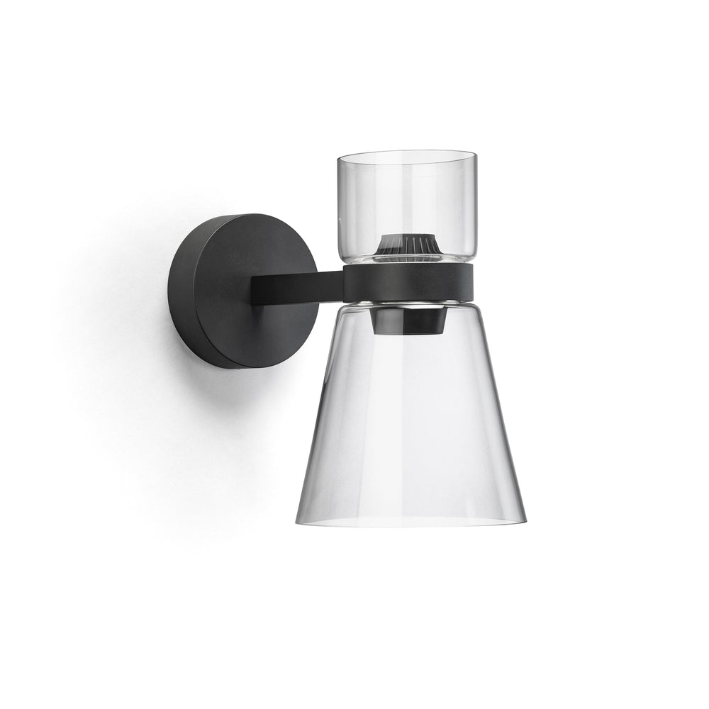 Flos - Nocturne Wandleuchte | Kegel / schwarz