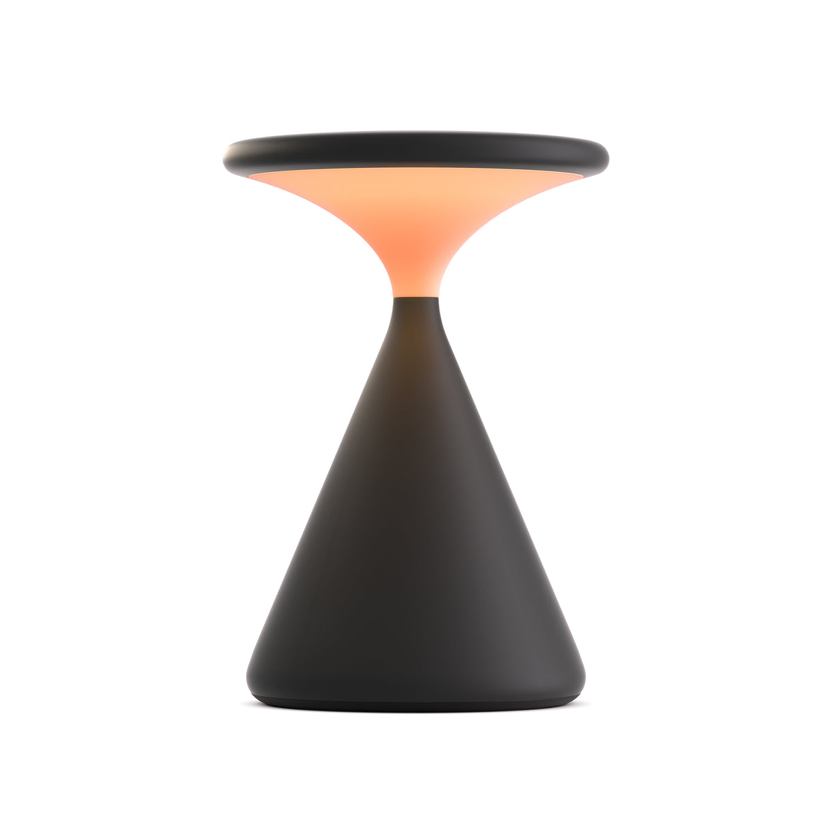 Grau - Salt LED Tischleuchte | schwarz