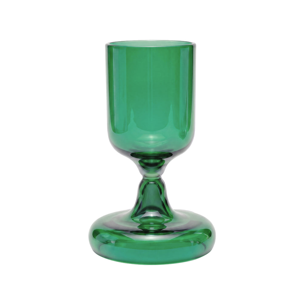 Gustaf Westman - Chunky Bierglas | transparent green