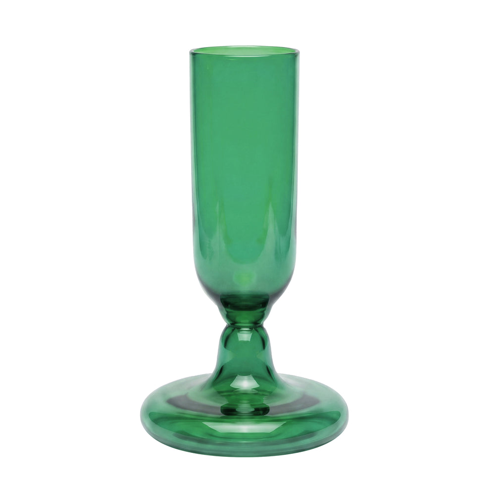 Gustaf Westman - Chunky Champagnerglas | transparent green