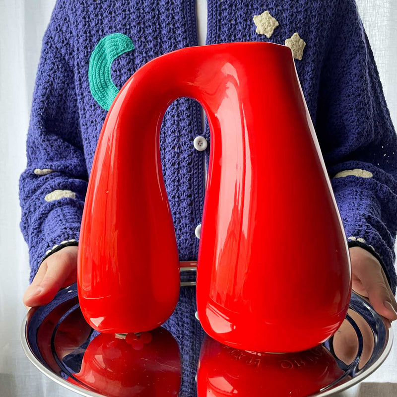 Gustaf Westman - Chunky Jug | bright red