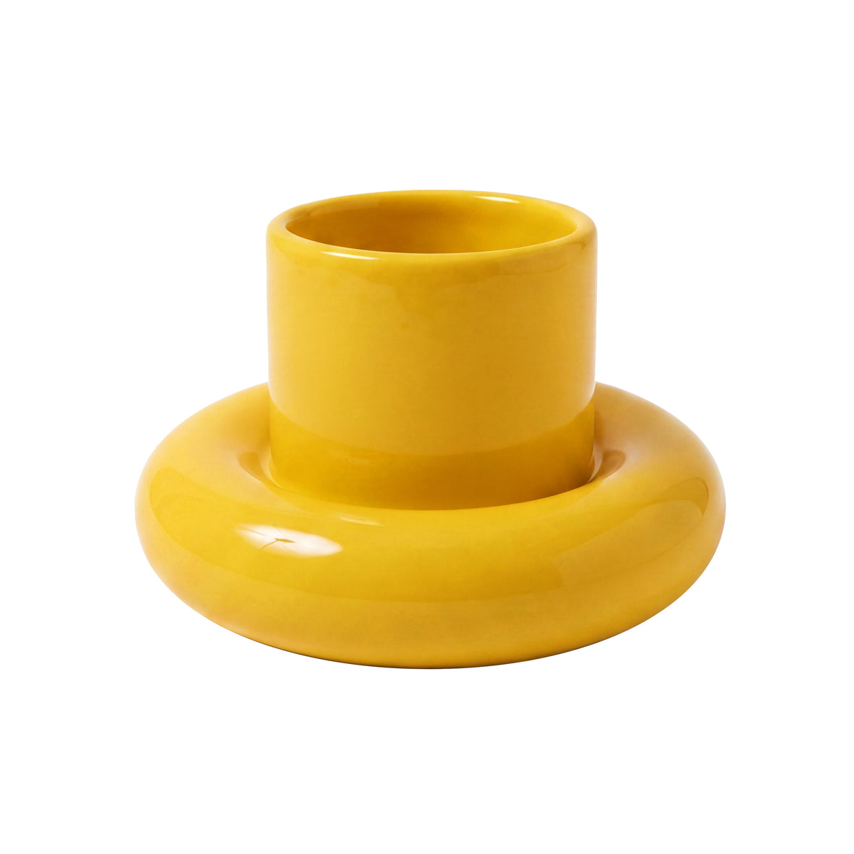 Gustaf Westman - Chunky Kerzenhalte Pillar | M / yellow