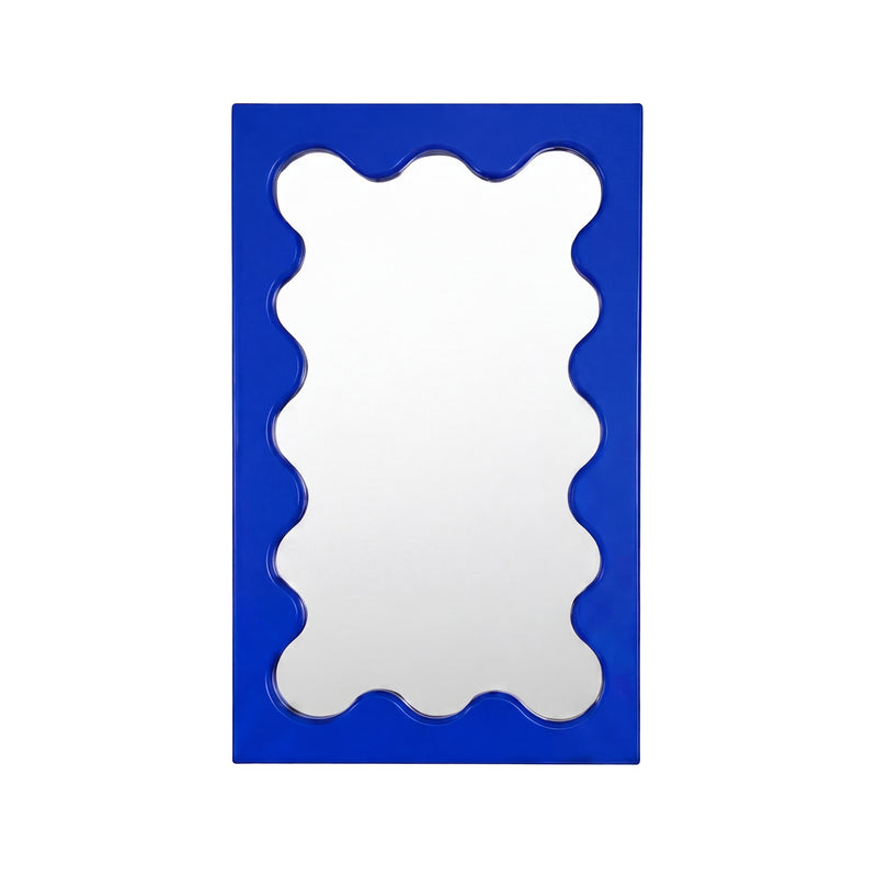 Gustaf Westman - Curvy Spiegel Mini | cobalt blue