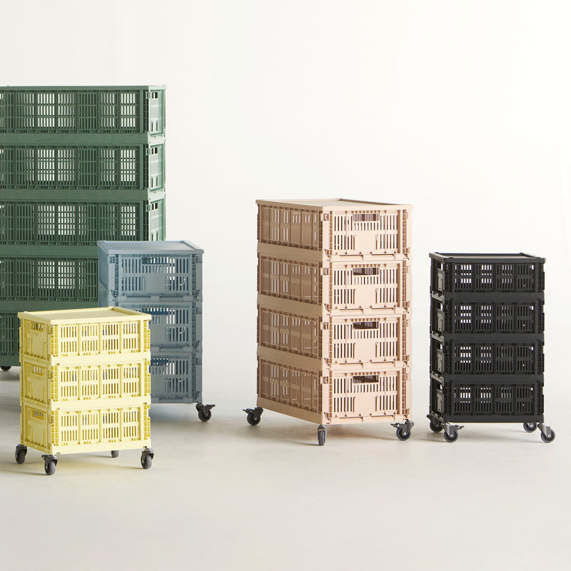HAY - Colour Crate Beistelltisch auf Rollen, large