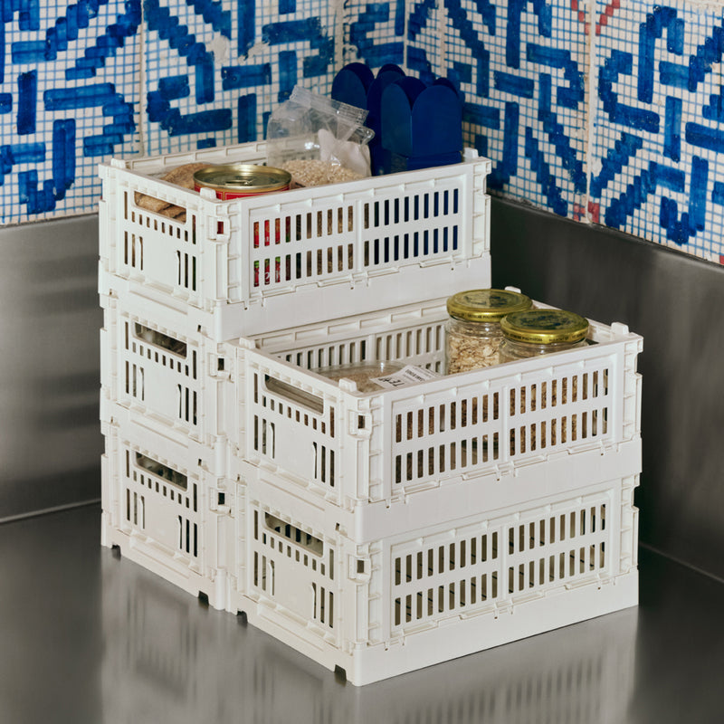 HAY - Colour Crate Korb S recycled | off white
