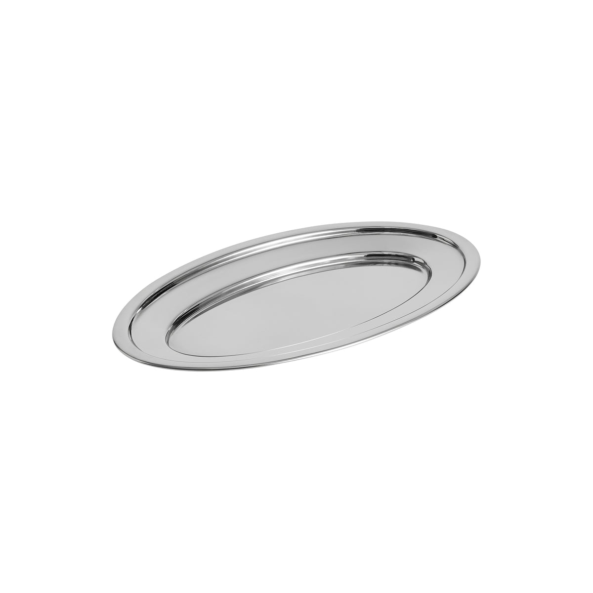 HAY - Essential Steel Servierplatte oval | Medium