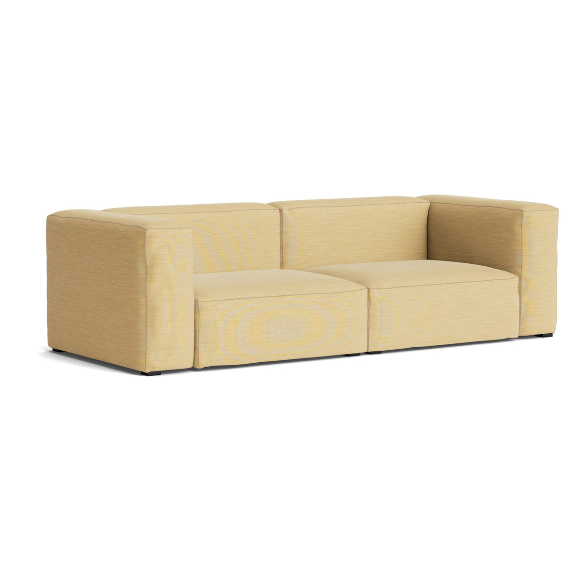 HAY - Mags Soft Sofa 2,5-Sitzer | Yuma gelb (833) / Armlehne beidseitig / Kombination 1