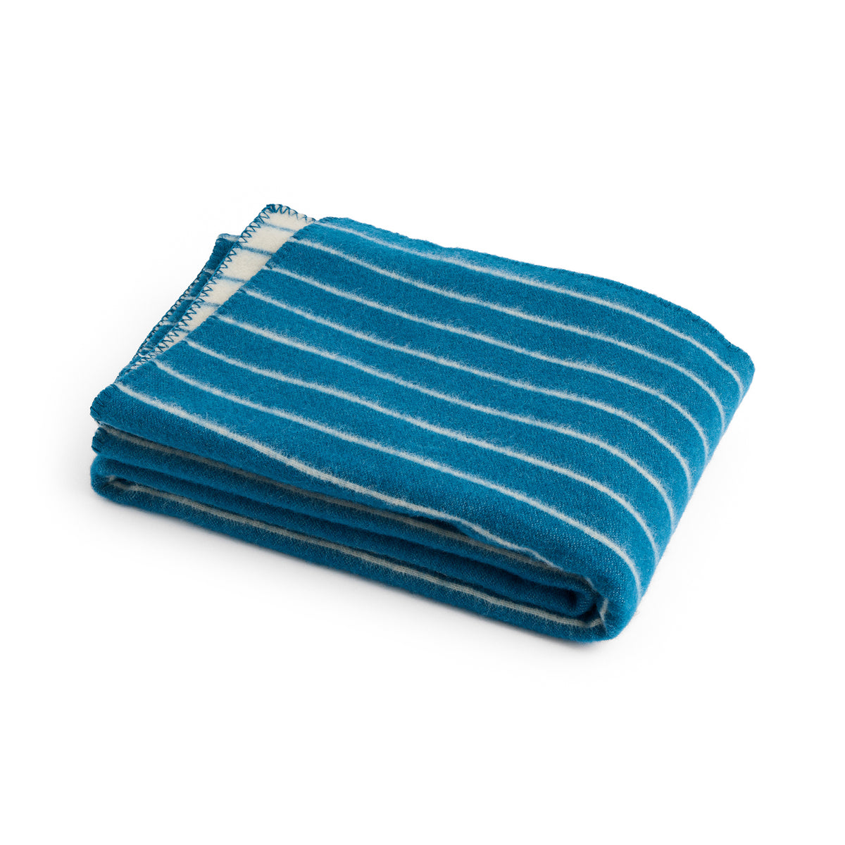 HAY - Outdoor Market Überwurf | blue with beige stripe