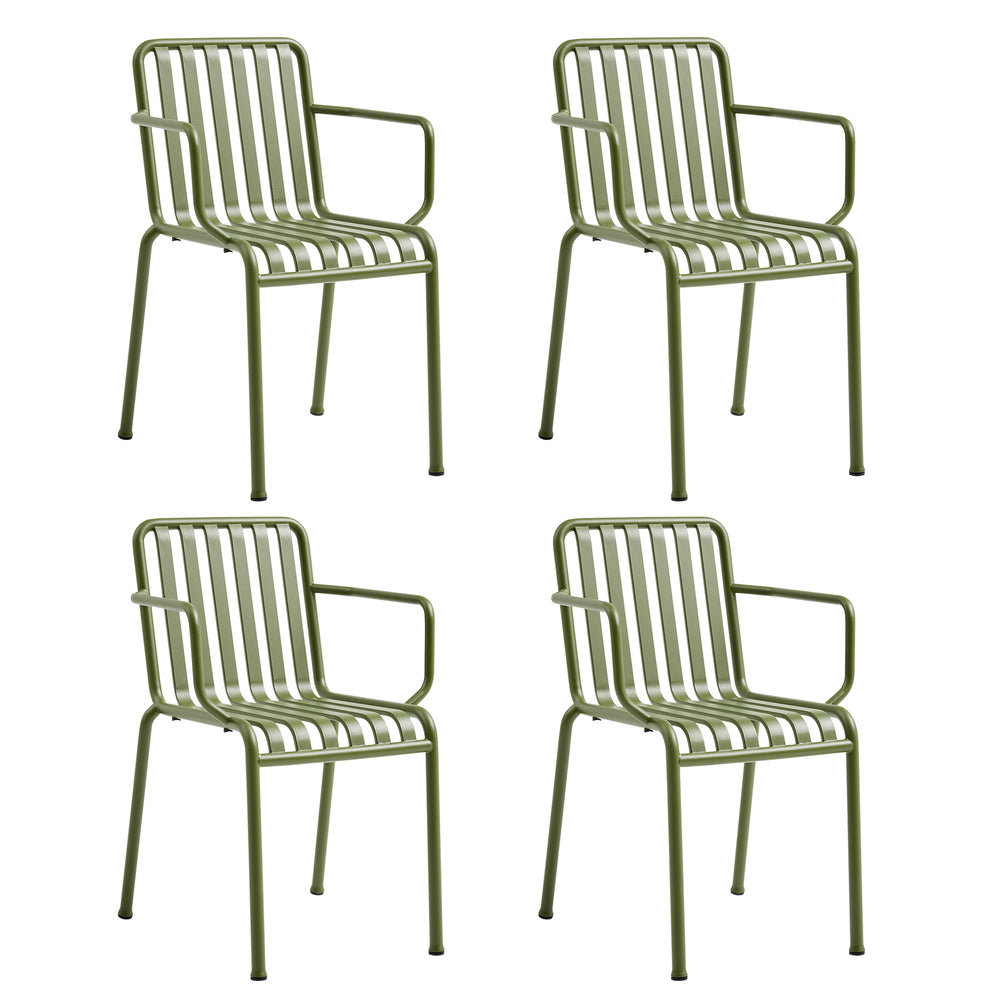 HAY - Palissade Armlehnenstuhl Set | olive