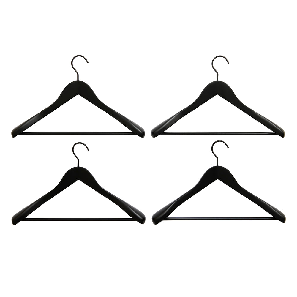 HAY - Smooth Coat Kleiderbügel mit Steg (4er-Set) | mit Steg / Wide