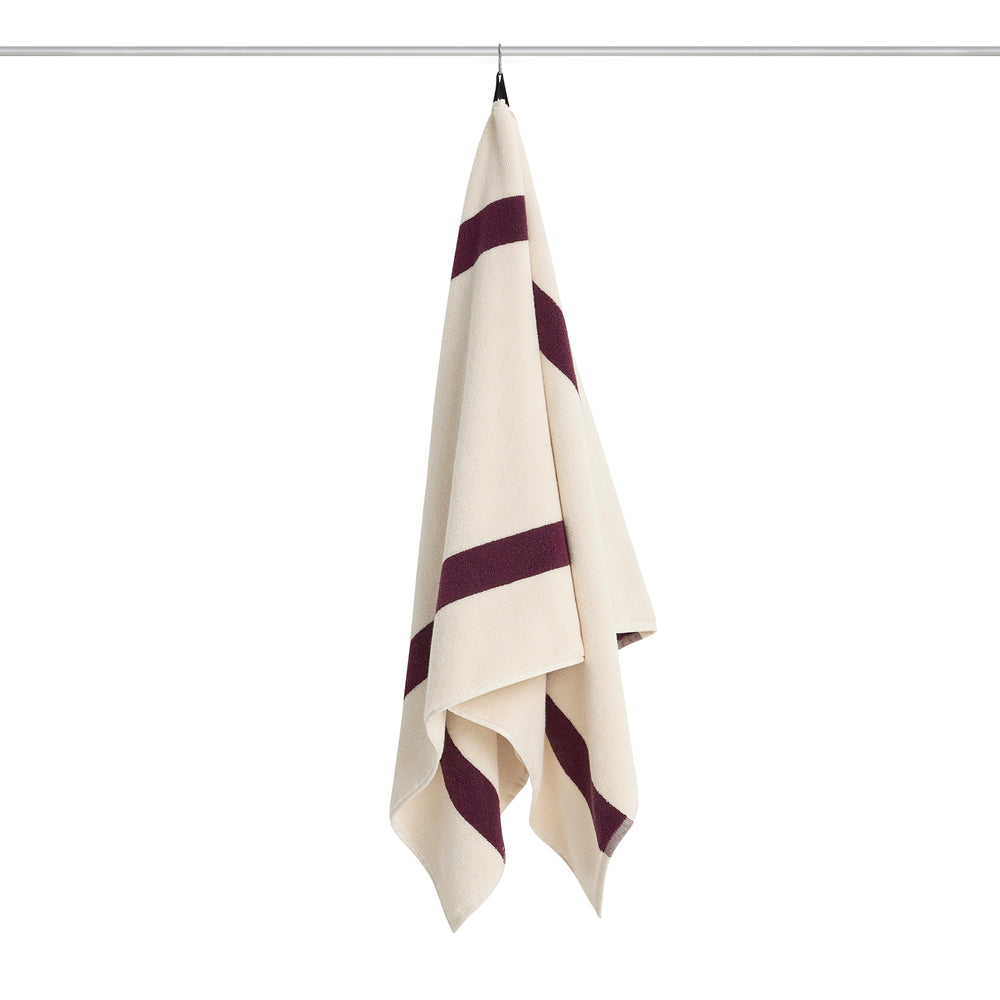 HAY - Stripe Badetuch | burgundy