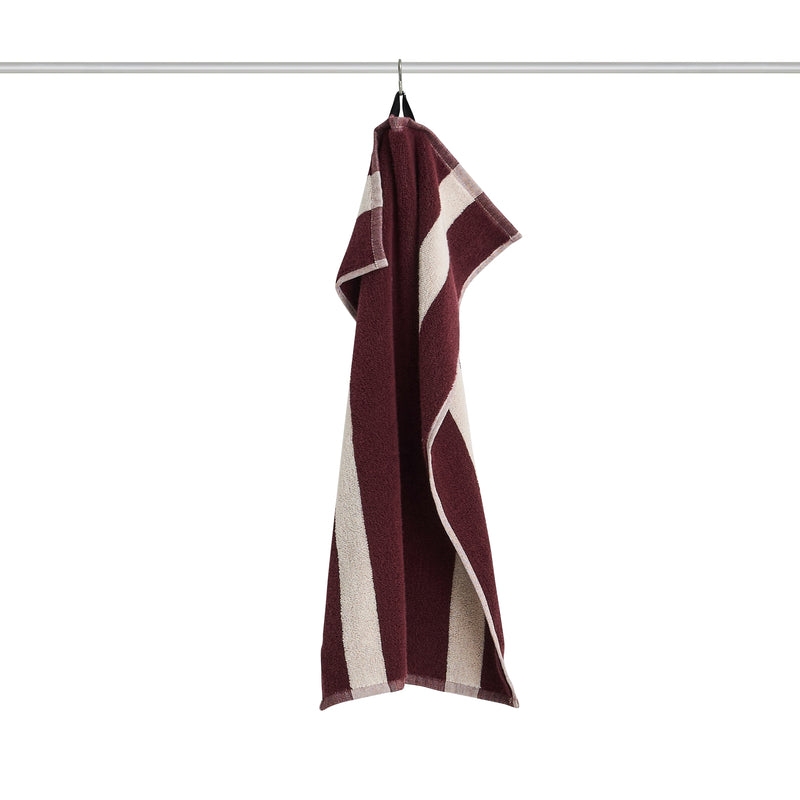 HAY - Stripe Handtuch | burgundy