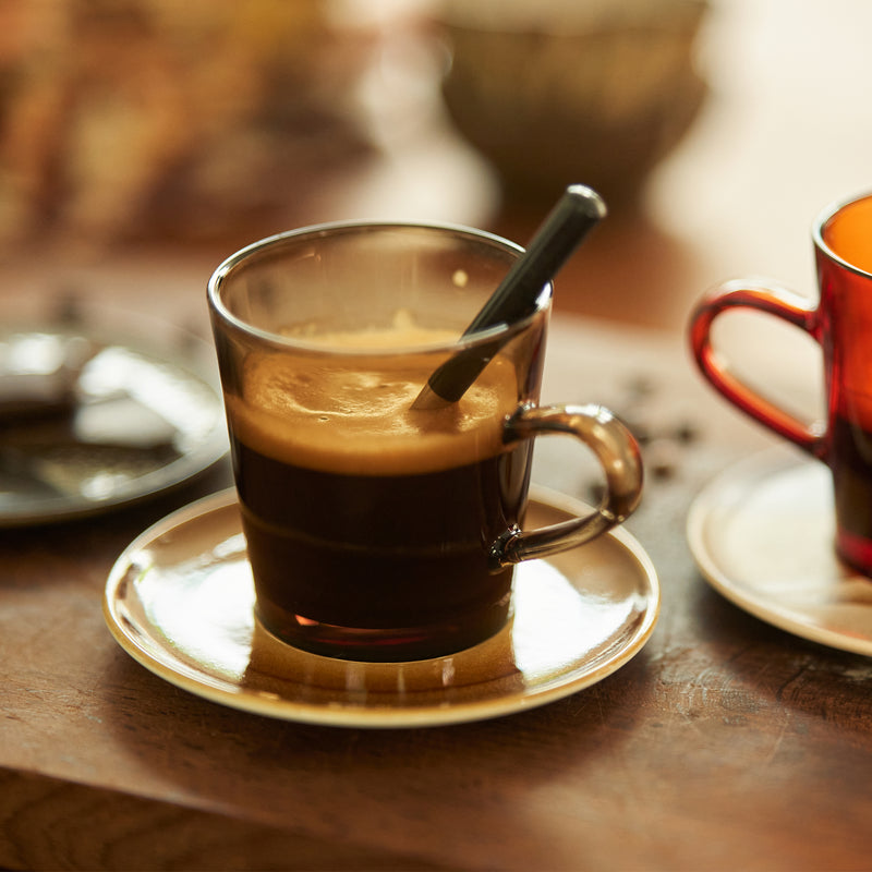 HKliving - 70's Glas Kaffeebecher (4er-Set)