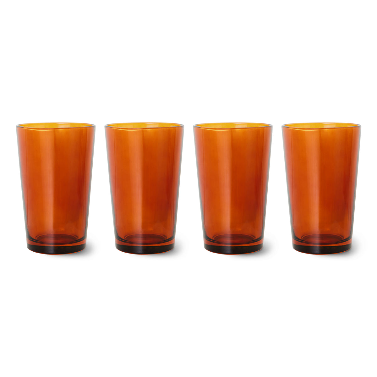 HKliving - 70's Glas Teebecher | amber brown