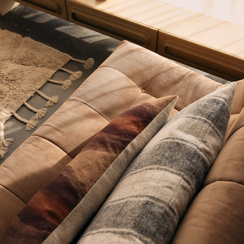 HKliving - Lazy Lounge Sofa | Cord braun