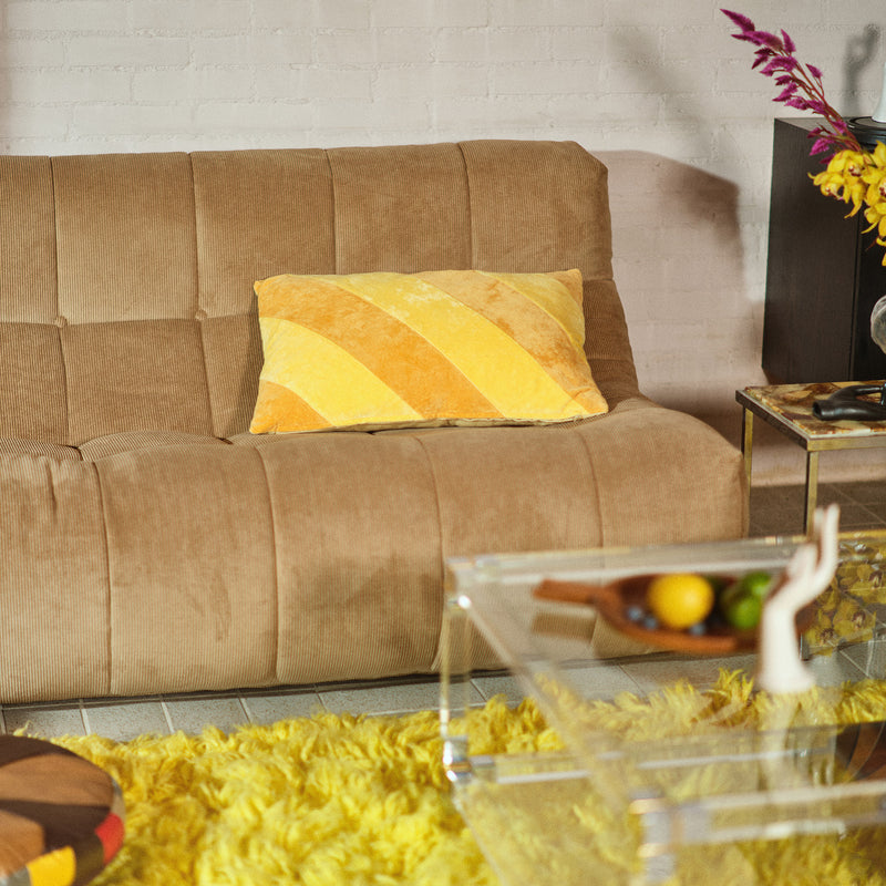 HKliving - Lazy Lounge Sofa | Cord braun