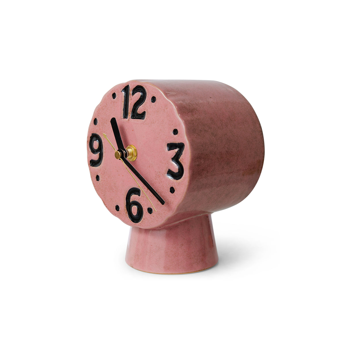 HKliving - Retro Keramik Tischuhr | pink