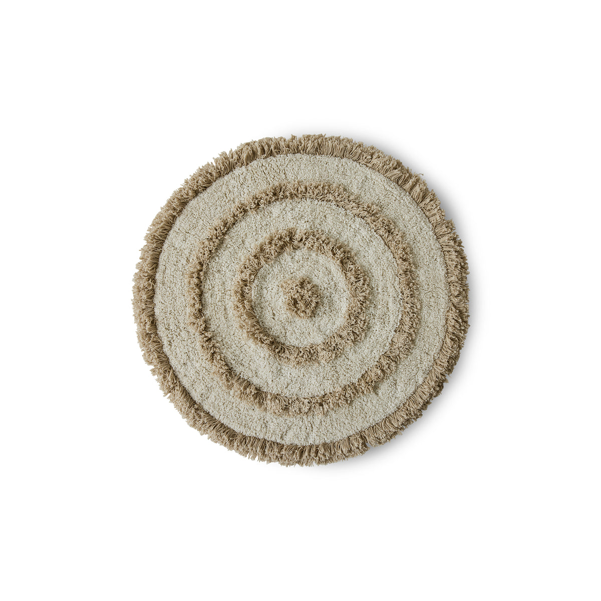 HKliving - runde Badezimmermatte | Ø 80 cm / cream