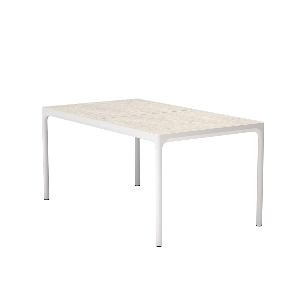 HOUE - FOUR Outdoor Tisch | 160 x 90 cm / muted white/shell