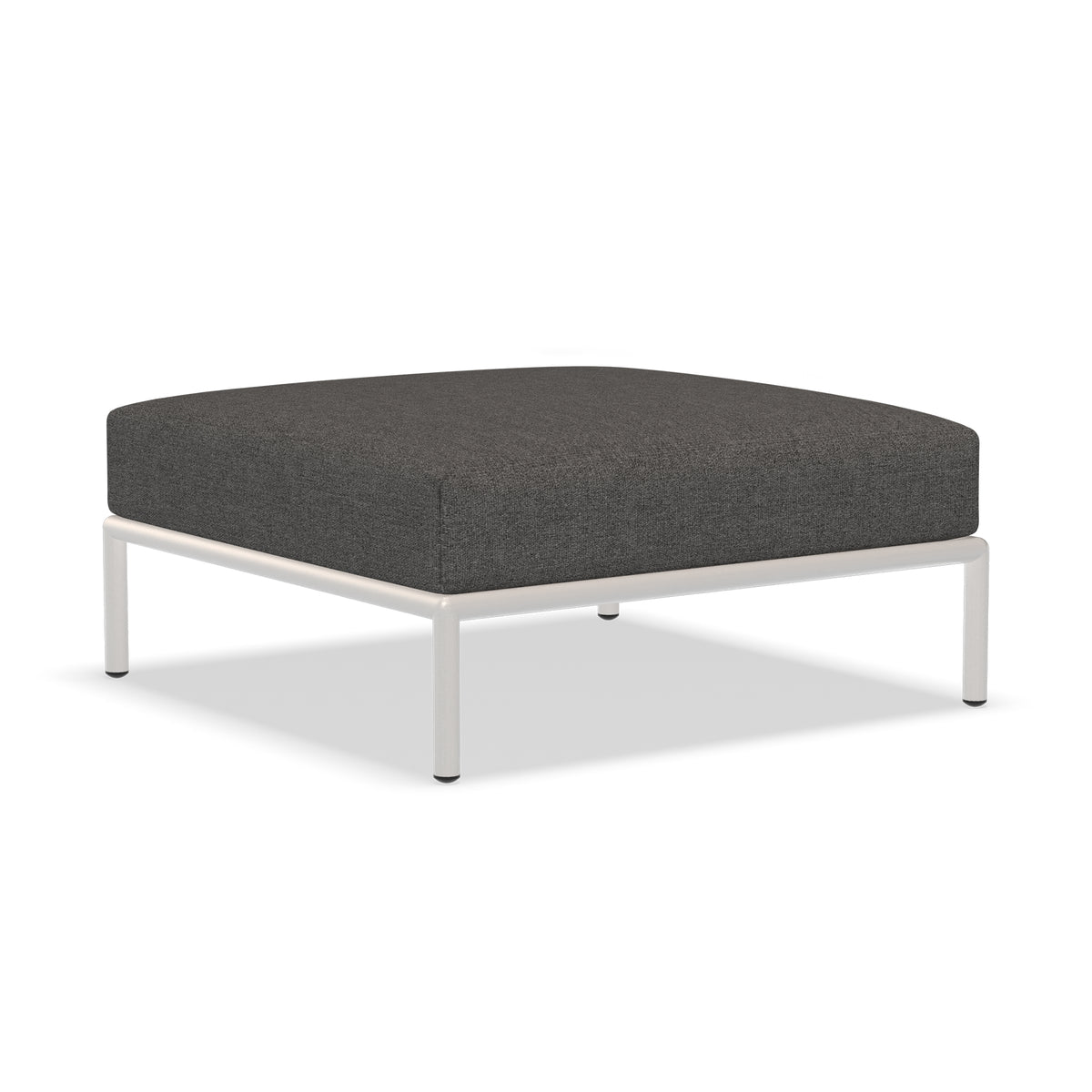 HOUE - Level 2 Ottoman | dark grey basic / muted white