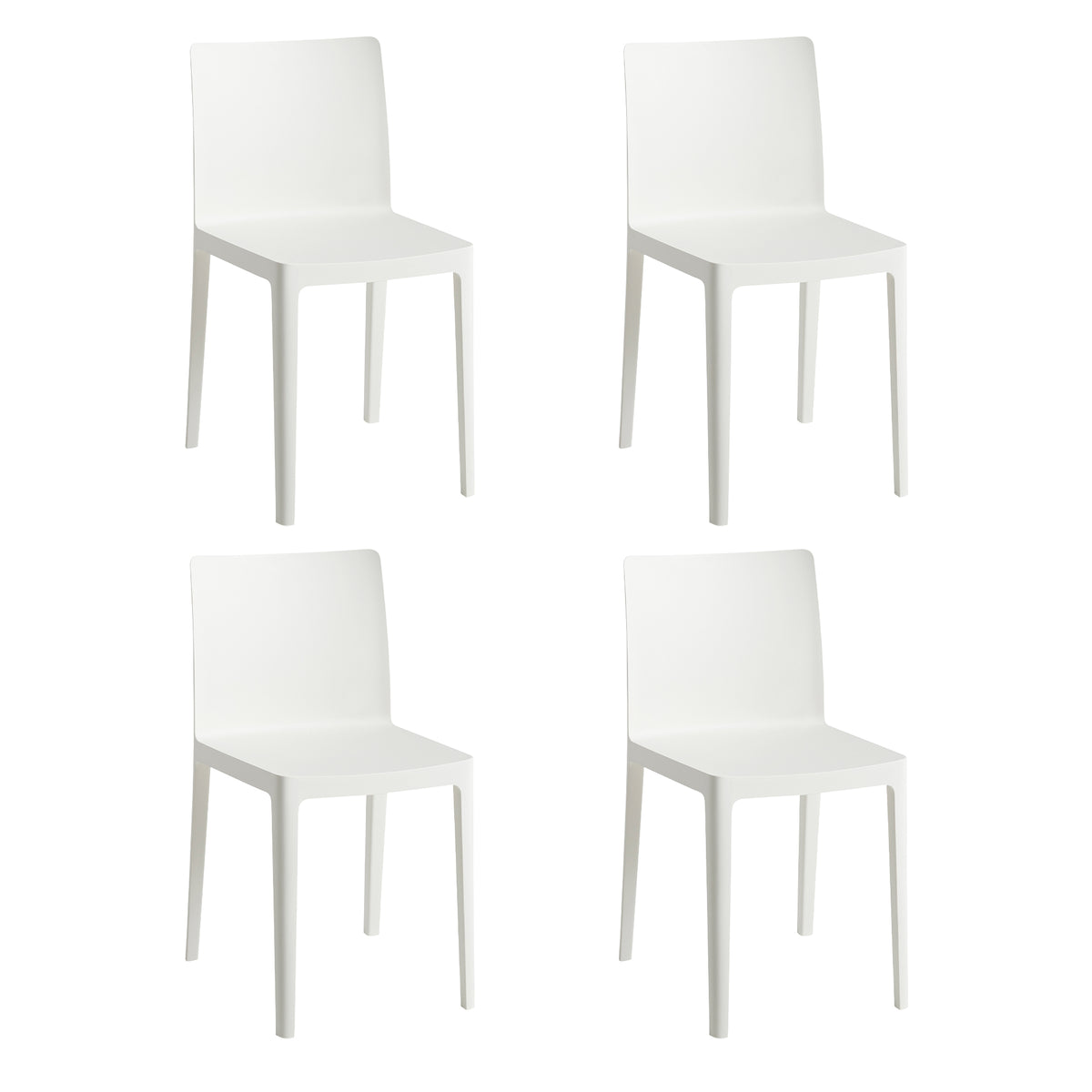 HAY - Élémentaire Chair Set | 4er-Set / cremeweiß