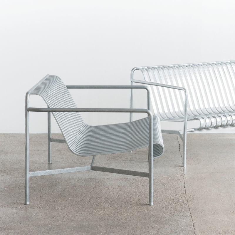 HAY - Palissade Lounge Chair Low Set | hot galvanised