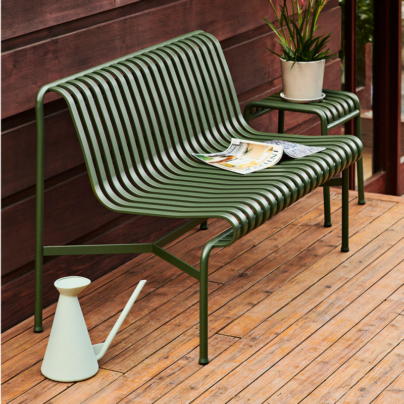 HAY - Palissade Tisch + 2x Dining Bench mit Sitzkissen