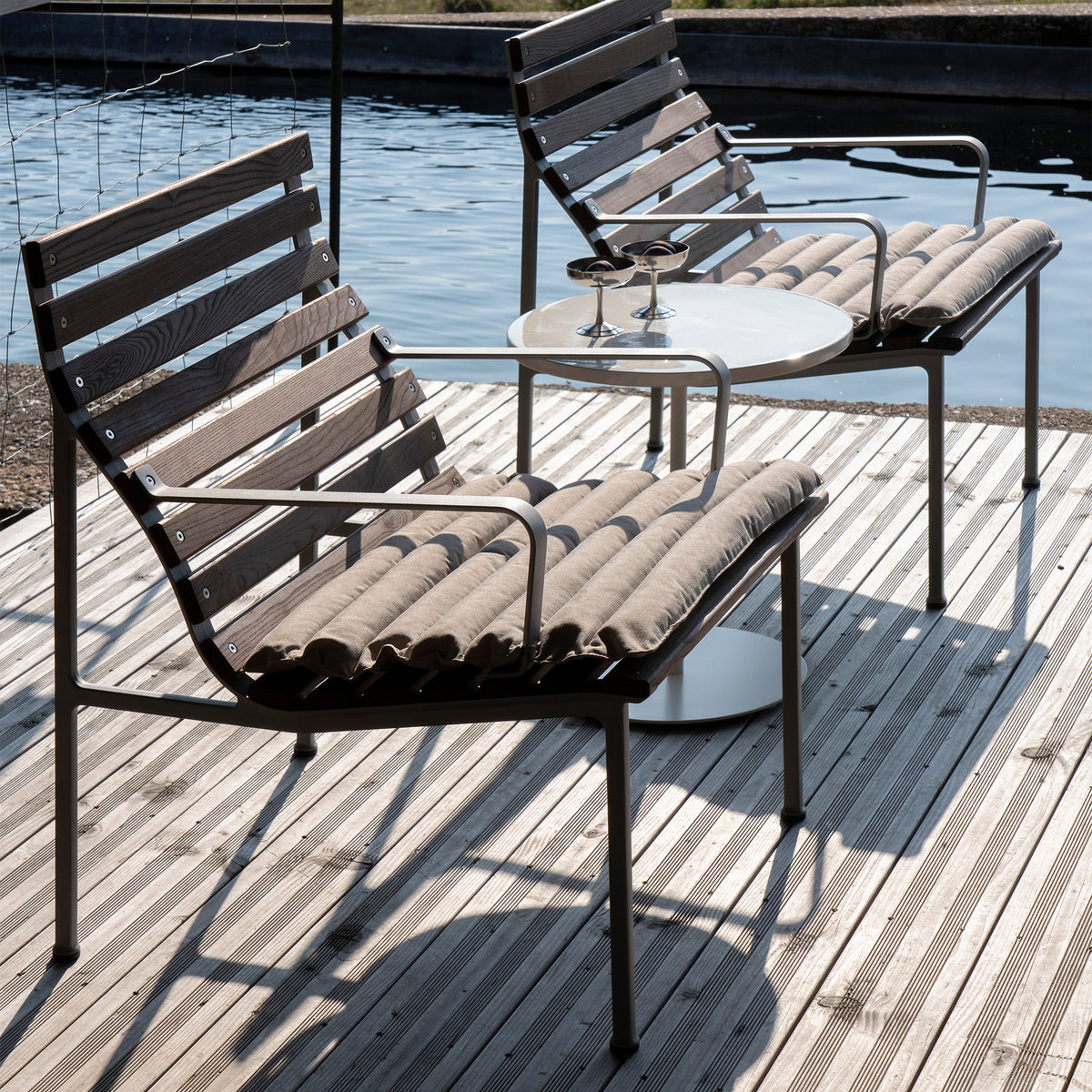 HAY - Traverse Quilted Auflagen &amp; Sitzkissen für Outdoor Lounge Stuhl
