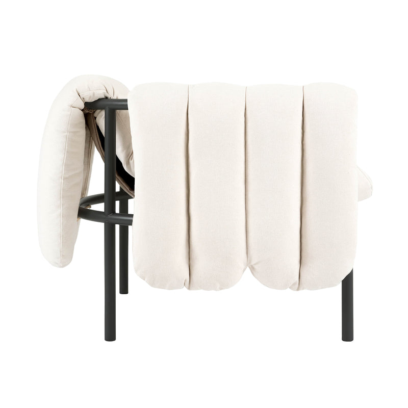 Hem - Puffy Lounge Chair | natural / black grey