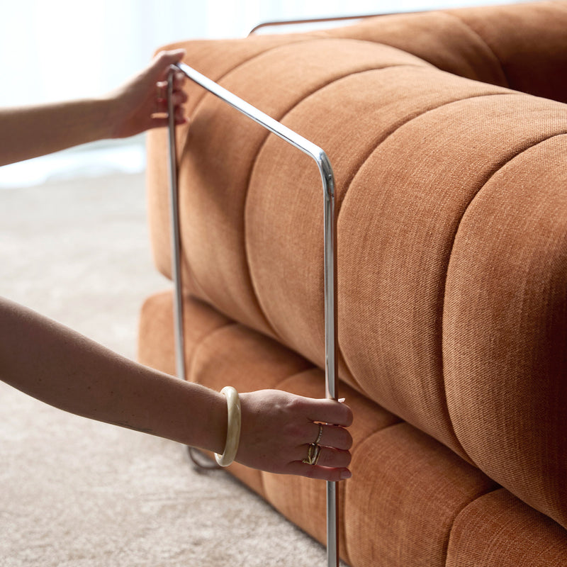 Innovation Living - Cozypad Schlafsofa, 2 L-förmige Rückenpolster