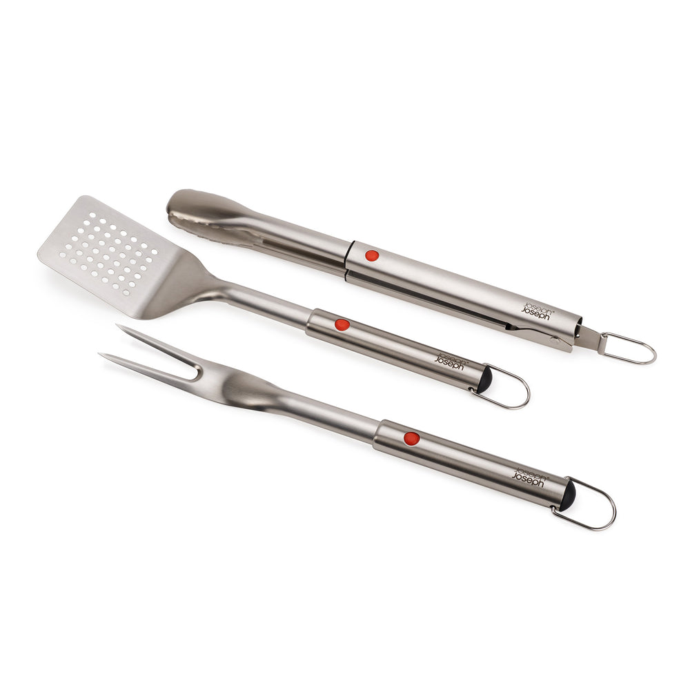 Joseph Joseph - GrillOut Grillbesteck | Set (Grillwender / Grillzange / Grillgabel)