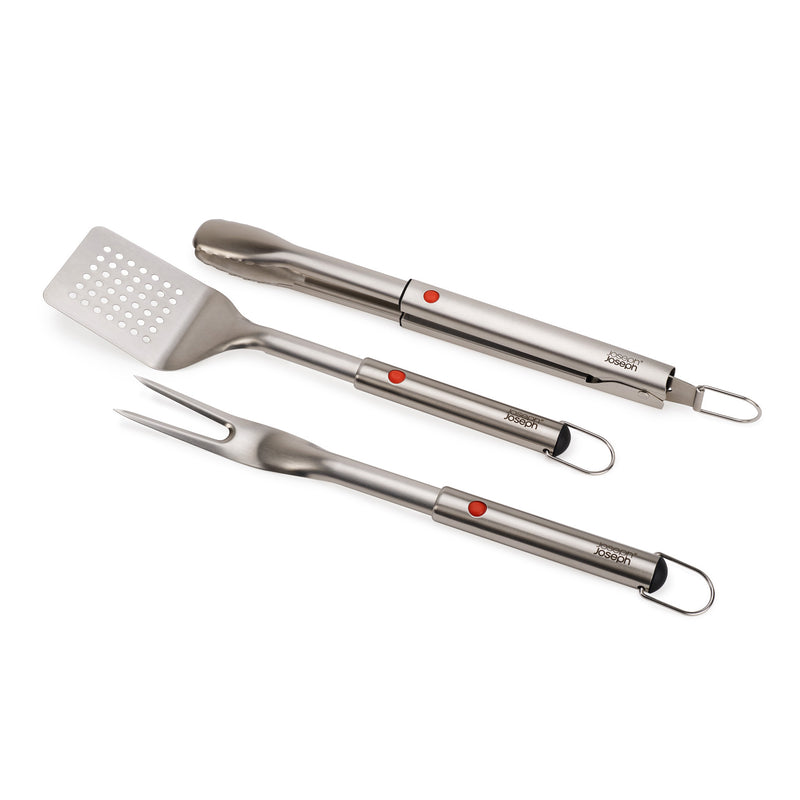 Joseph Joseph - GrillOut Grillbesteck | Set (Grillwender / Grillzange / Grillgabel)