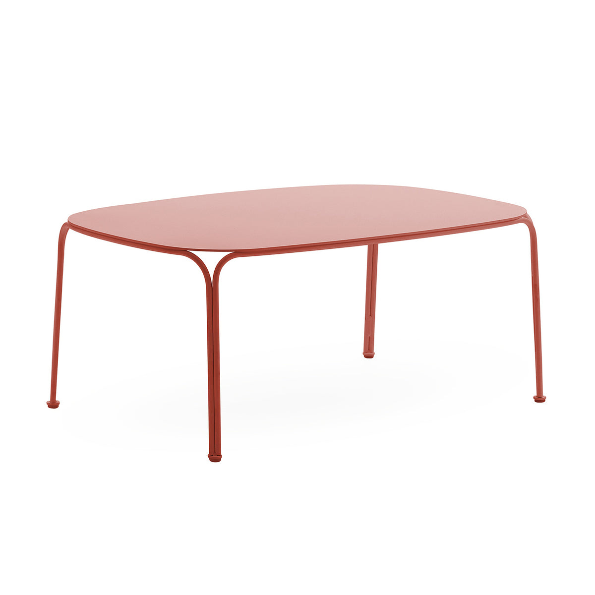 Kartell - Hiray Gartentisch niedrig | rostorange