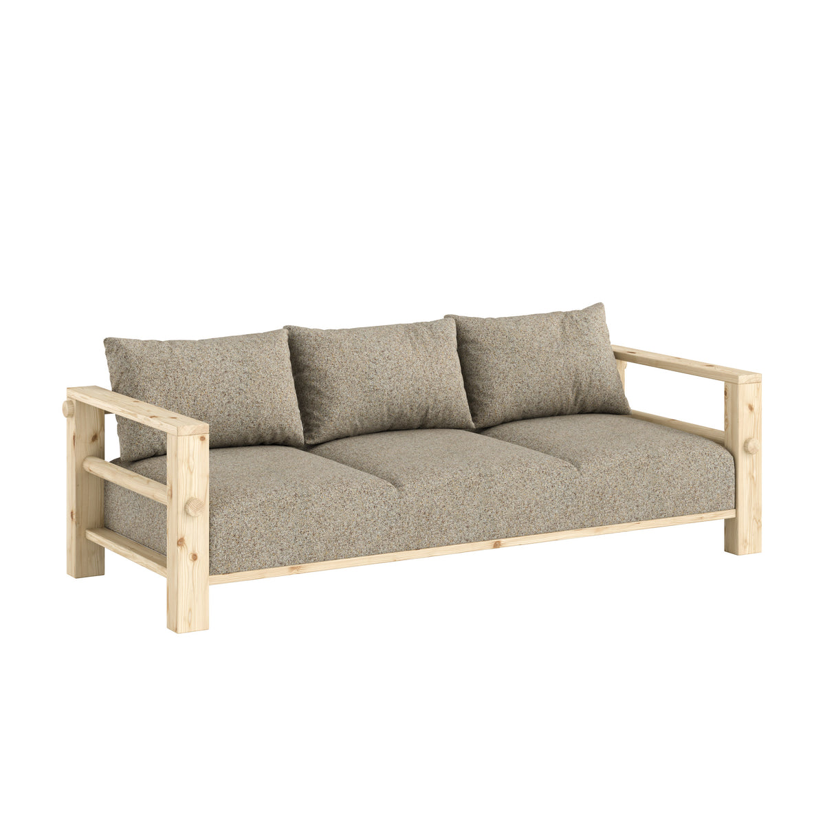 Karup - Bare Schlafsofa | warm sand (641) / Kiefer klar lackier