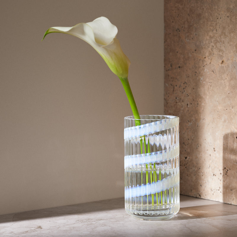Lyngby Porcelæn - Glasvase H 20 cm