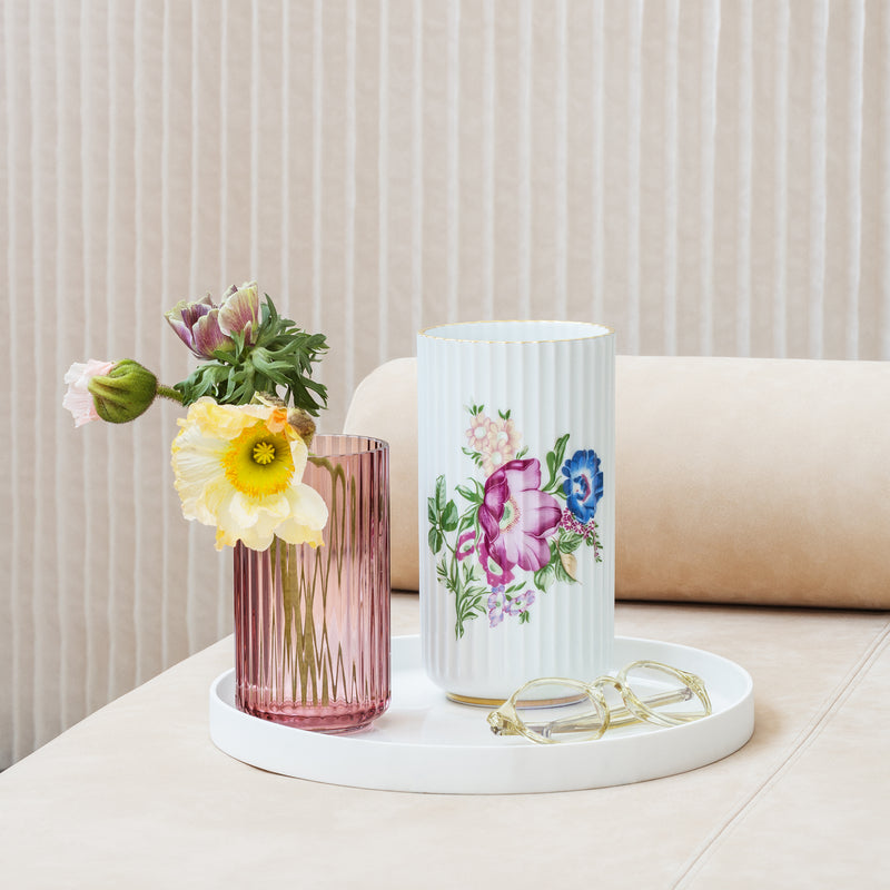 Lyngby Porcelæn - Glasvase H 15,5 cm