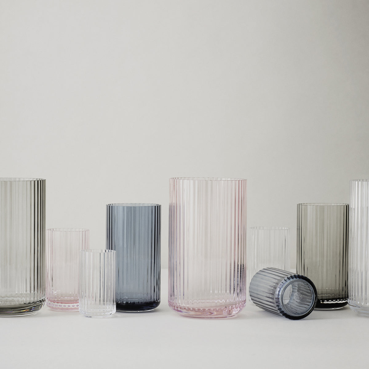 Lyngby Porcelæn - Glasvase H 15,5 cm | transparent