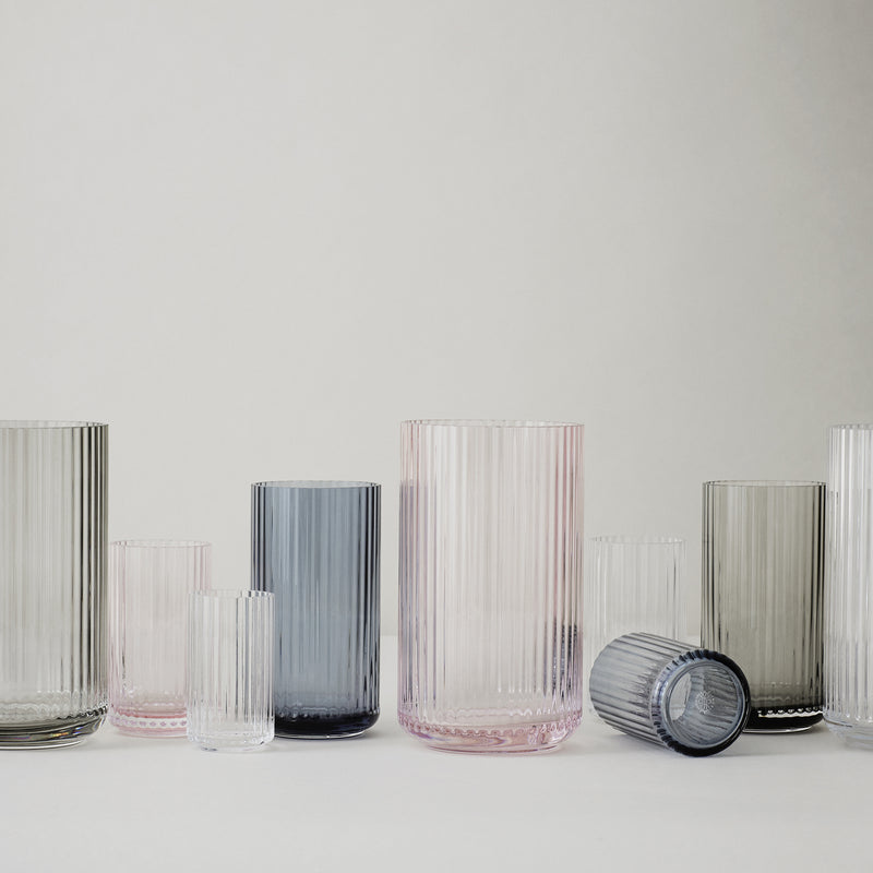 Lyngby Porcelæn - Glasvase H 20 cm | transparent