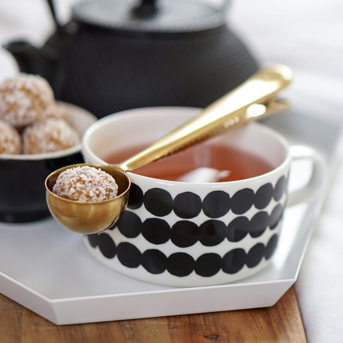 Marimekko - Oiva Siirtolapuutarha Teetasse mit Henkel | 
