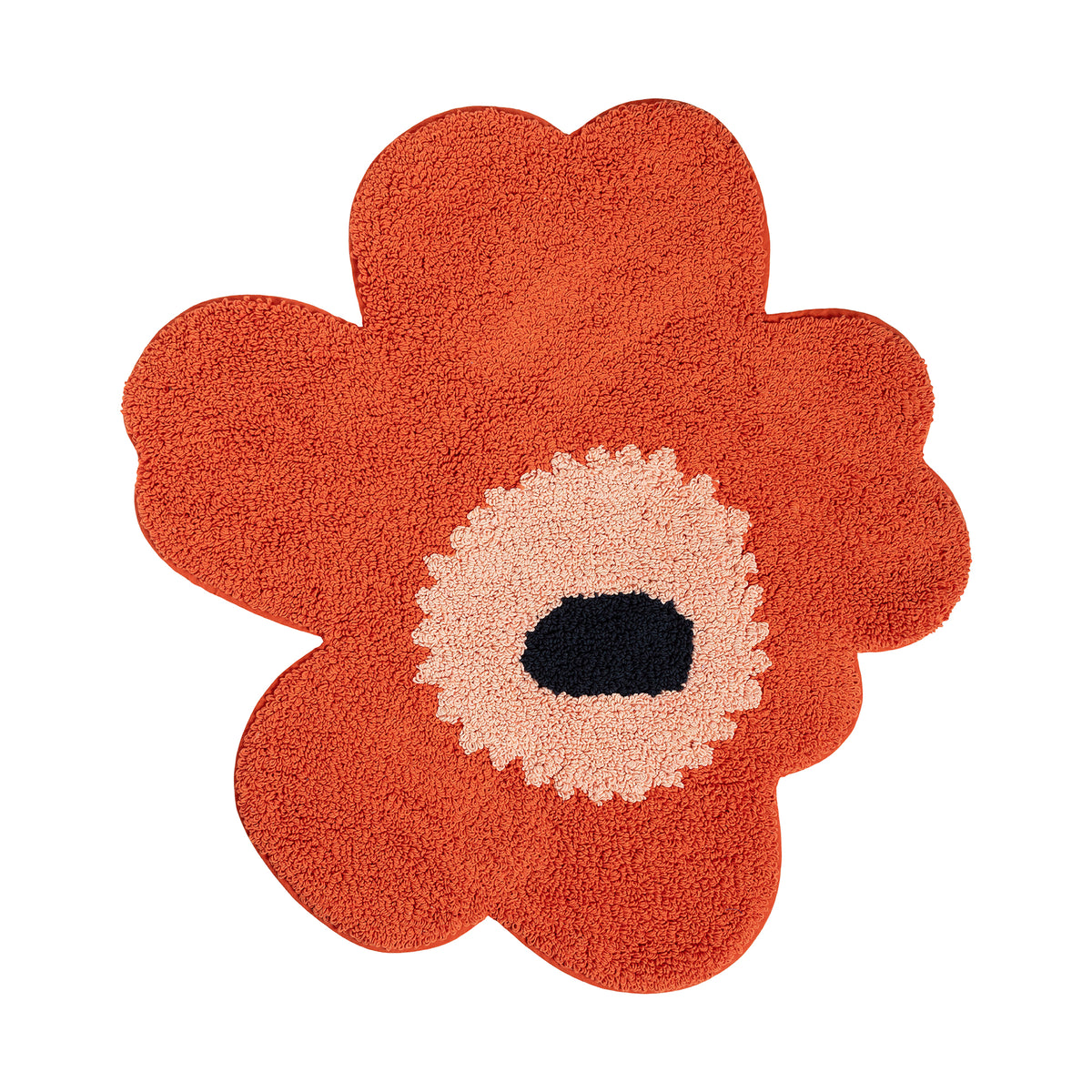 Marimekko - Unikko Badematte | 73 x 74 cm / orange red/powder/charcoal