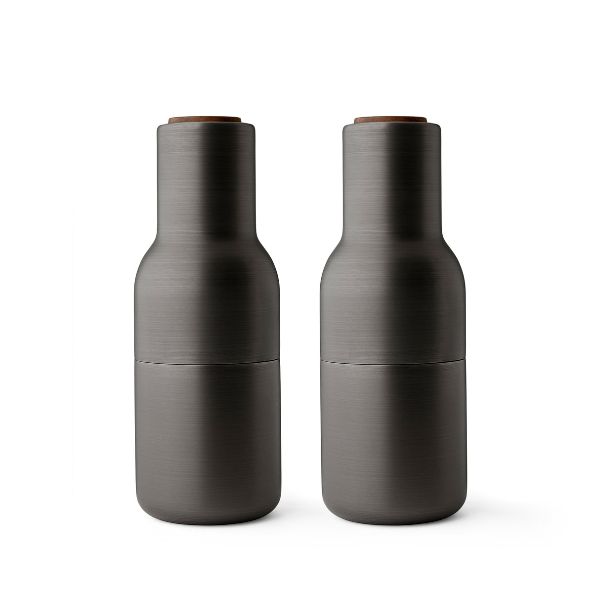 Audo - Bottle Grinder Salz- und Pfeffermühle | Walnuss / messing brüniert