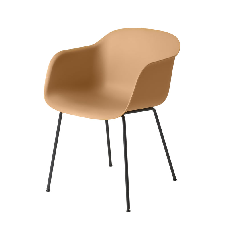 Muuto - Fiber Chair Tube Base | ocker / schwarz