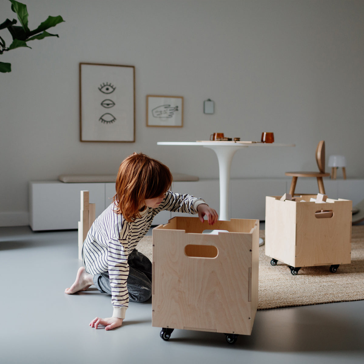 Nofred - Rollen für Cube Aufbewahrungsbox