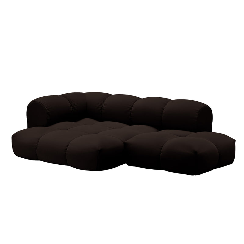 OUT Objekte unserer Tage - Sander 06 3-Sitzer Sofa | Ebenholz (Vidar 4 0386 by Kvadrat/Raf Simons) / Links