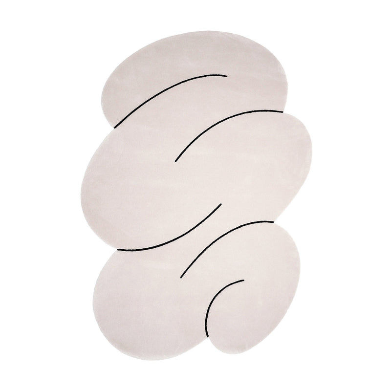 Okej - Squiggle Teppich, Cloud Gray | small
