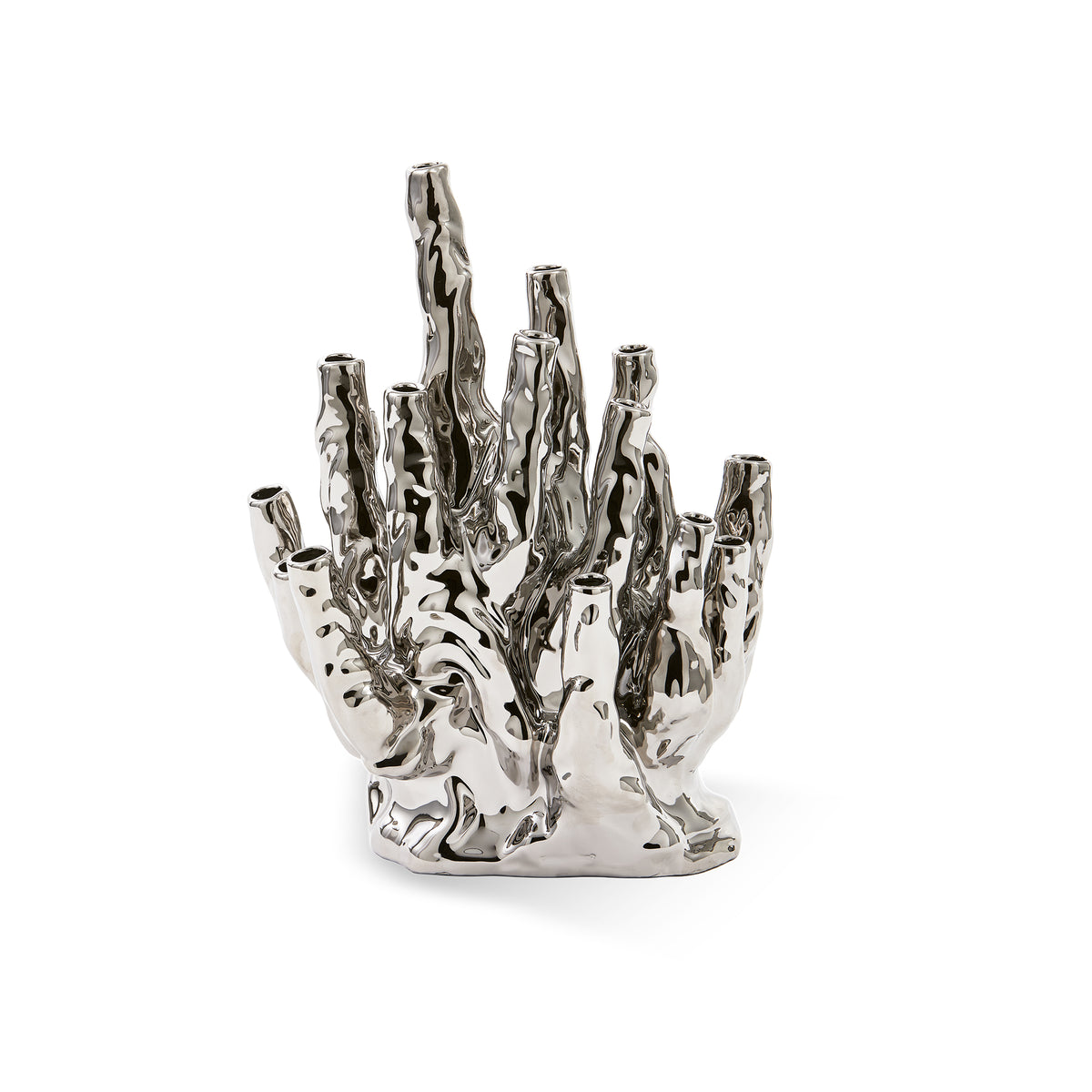 POLSPOTTEN - Coral Tulips Vase | 20 Tulips / silber