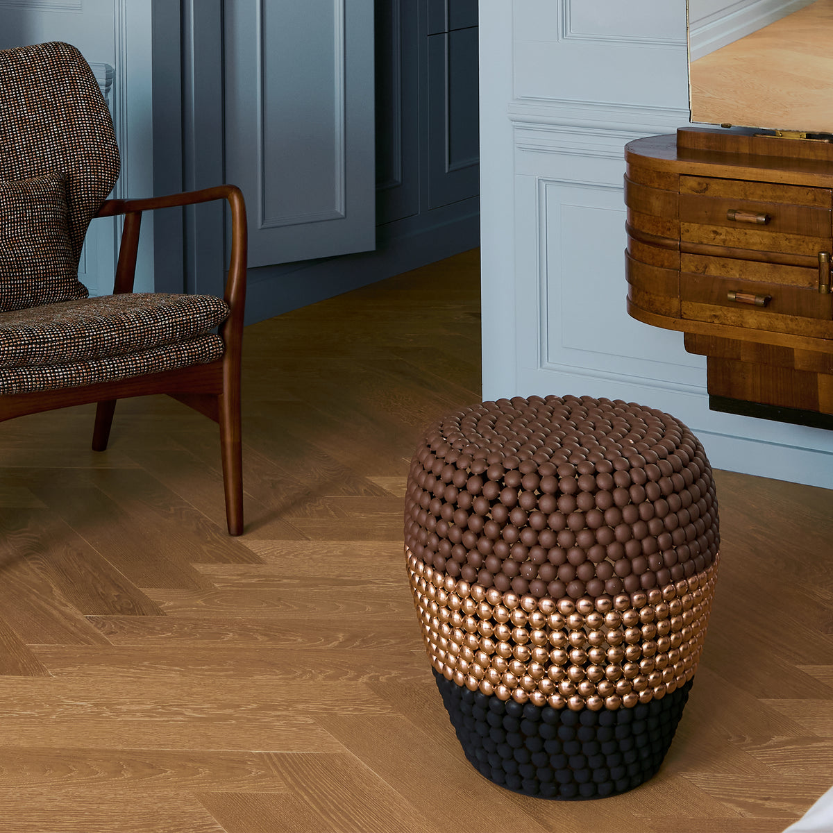POLSPOTTEN - Dot Hocker | dunkelbraun