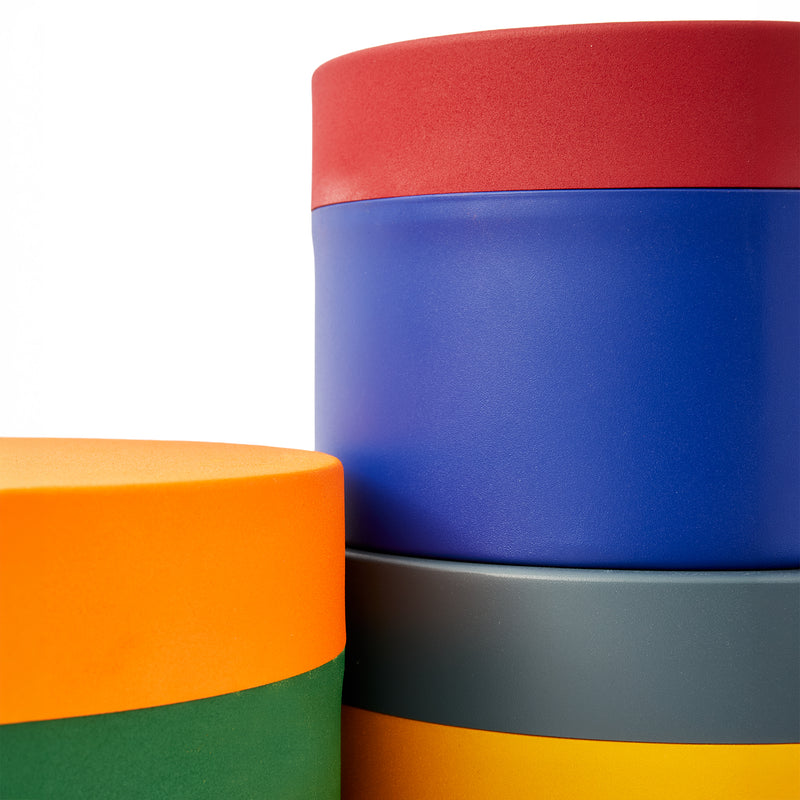 POLSPOTTEN - Round Metal Caps And Jars Vorratsdose 3er Set