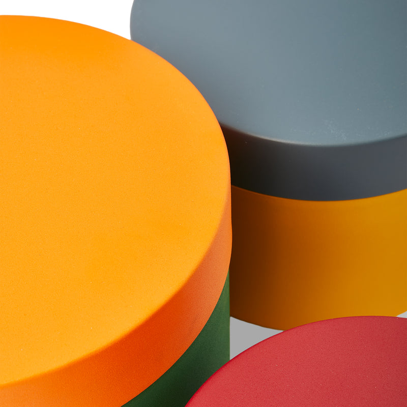 POLSPOTTEN - Round Metal Caps And Jars Vorratsdose 3er Set